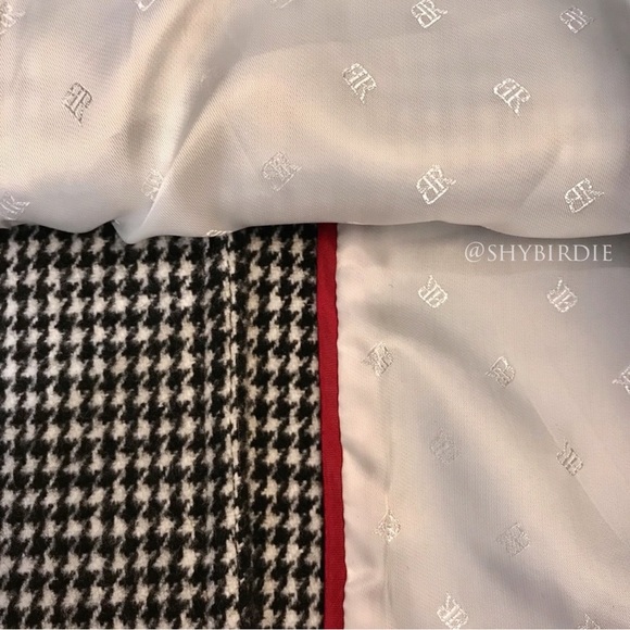 Banana Republic Collarless Houndstooth Wool Coat - Picture 8 of 15